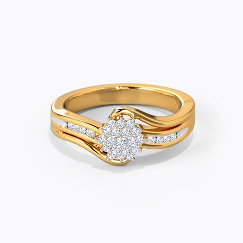 Artistic Floral Diamond Ring