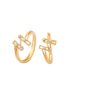 Square fitted daimond Ring