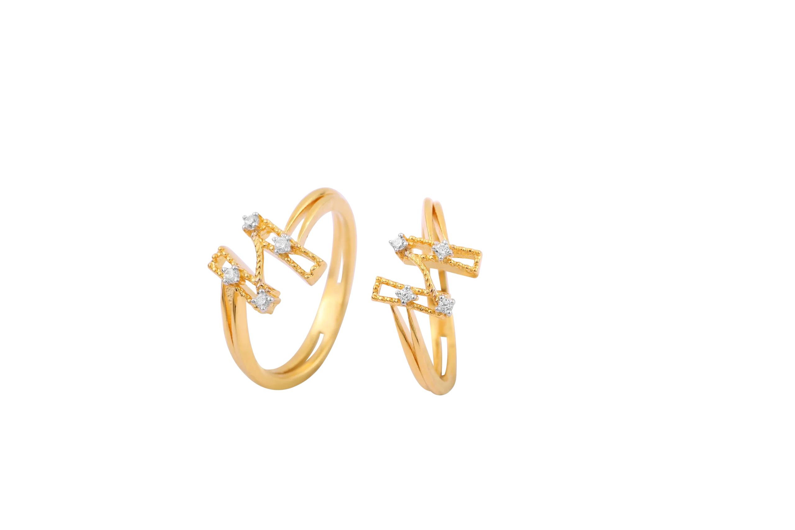 Square fitted daimond Ring