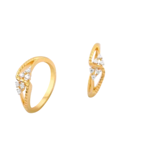 Sleek Diamond Beads Ring