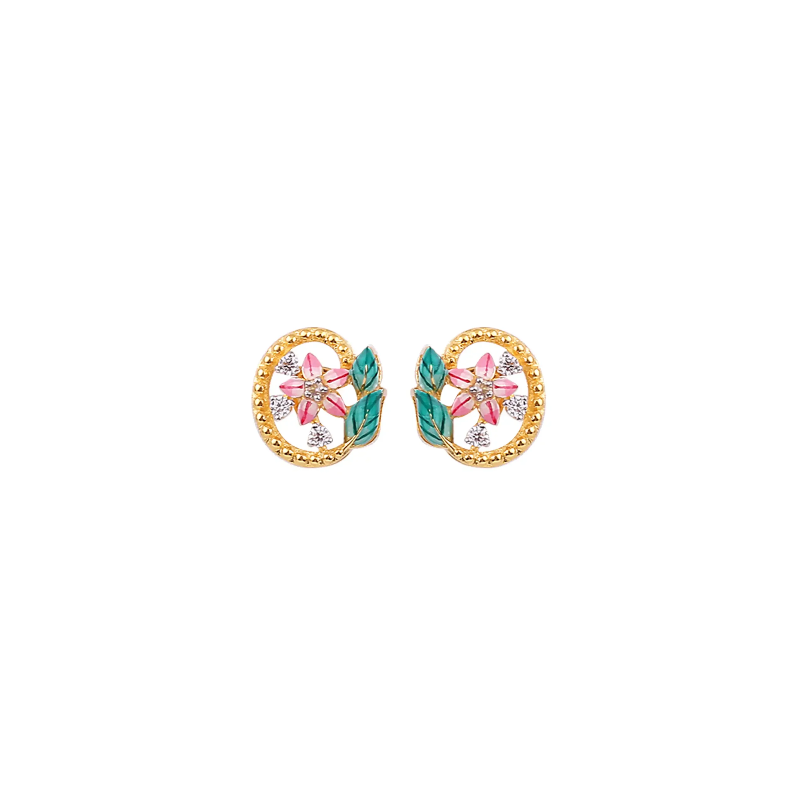 Blooming Red Flower Earring
