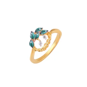 Leave crown gold Ring